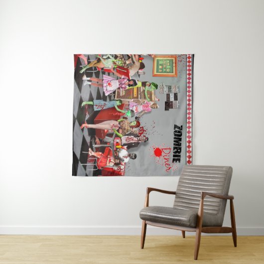 Zombie Diner Wandteppich (Beispiel (Horizontal))