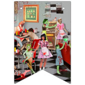 Zombie Diner Wimpelkette (Erste Fahne)