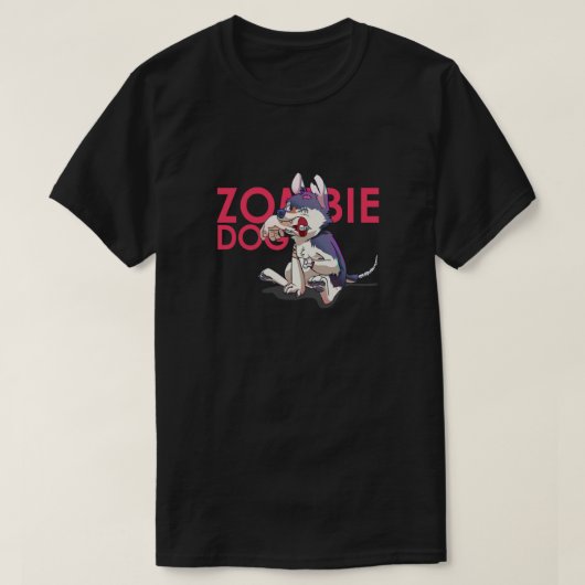 Zombie Dog Angepasst V-Neck T-Shirt (Design vorne)