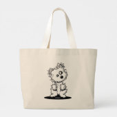 Zombie Dog Halloween Trick-oder-Leckerei-Tasche Jumbo Stoffbeutel (Rückseite)