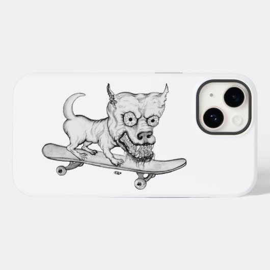 Zombie Dog , Mein kleiner lieblicher Hund auf Skat Case-Mate iPhone Hülle (Rückseite (Horizontal))