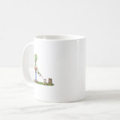 Zombie Dog Walker Kaffeetasse (Vorderseite Links)