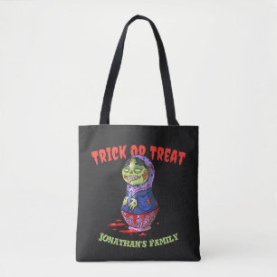 Zombie Doll Trick oder Treat Halloween Tasche
