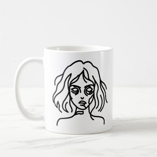 Zombie Doodle Kaffeetasse (Links)