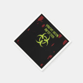 Zombie, du bist infiziert serviette (Ecke)