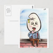 Zombie Dumpty Postcard Postkarte (Vorne/Hinten)