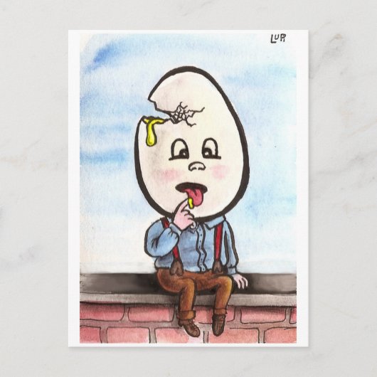 Zombie Dumpty Postcard Postkarte (Vorderseite)
