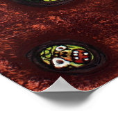 Zombie Eats Shark Poster (Ecke)