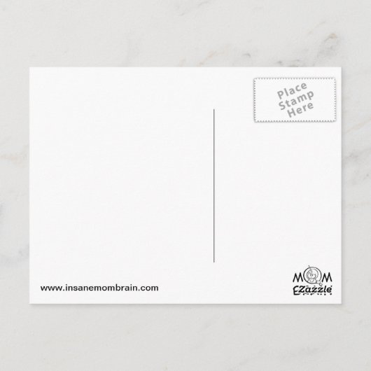 Zombie-Eichhörnchen-Apokalypse Postkarte (Rückseite)