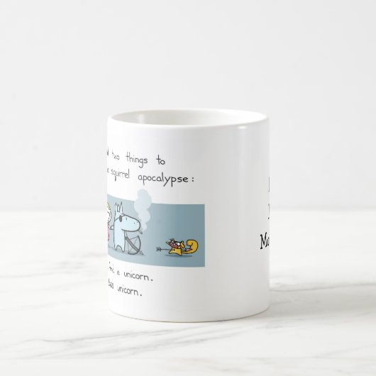 Zombie-Eichhörnchen-Apokalypse-Tasse Kaffeetasse (Mittel)