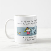 Zombie-Eichhörnchen-Apokalypse-Tasse Kaffeetasse (Links)