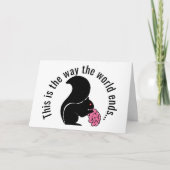 Zombie Eichhörnchen, So endet die Welt Karte (Vorderseite)