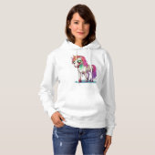 Zombie-Einhorn Hoodie (Vorne ganz)