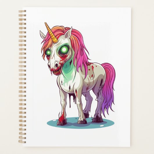 Zombie-Einhorn Planer (Vorderseite)