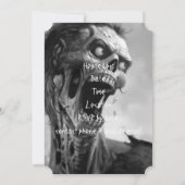 Zombie Einladung (Rückseite)