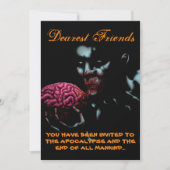 Zombie-Einladung Einladung (Vorderseite)