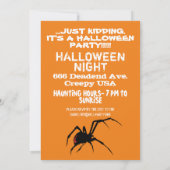 Zombie-Einladung Einladung (Rückseite)