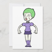 Zombie Einladungen bei Frauen (Vorderseite)