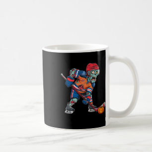 Zombie-Eishockeyspieler Lustiges Halloween-Kostüm Kaffeetasse