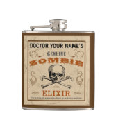Zombie Elixir Anpassbare Flasche Flachmann (Vorderseite)