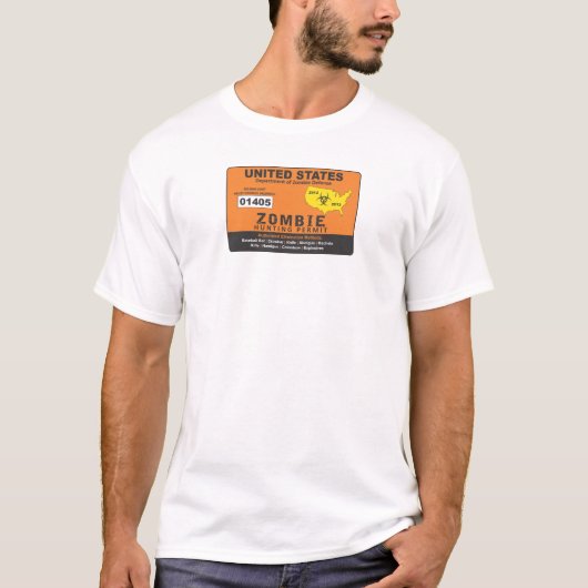 Zombie-Erlaubnis T-Shirt (Vorderseite)