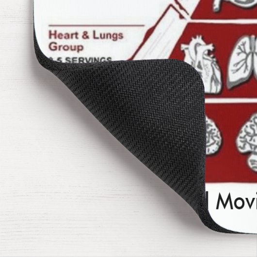 Zombie-Ernährungspyramide Mousepad (Ecke)