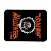 ZOMBIE Es ist Halloween-Zeit Magnet (Horizontal)