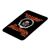 ZOMBIE Es ist Halloween-Zeit Magnet (Linke Seite)