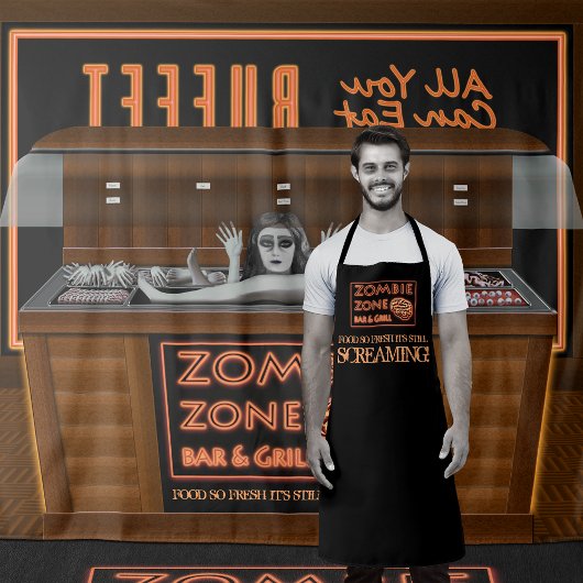 Zombie Essen Alles, was man essen kann Buffet Hall Wandteppich