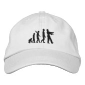 Zombie-Evolution Bestickte Baseballkappe (Vorderseite)