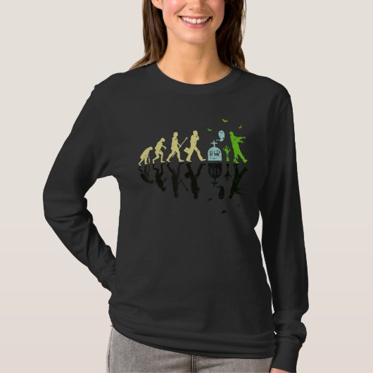 Zombie Evolution Halloween Costume Men Women T-Shirt (Vorderseite)