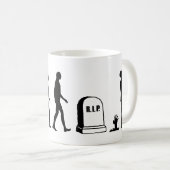Zombie-Evolution Kaffeetasse (VorderseiteRechts)