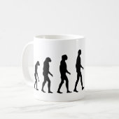 Zombie-Evolution Kaffeetasse (Vorderseite Links)