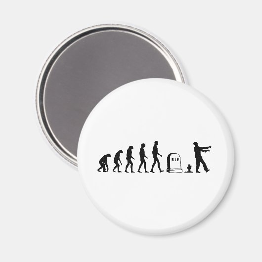 Zombie-Evolution Magnet (Vorderseite/Rückseite)