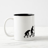 Zombie-Evolution Zweifarbige Tasse (Links)
