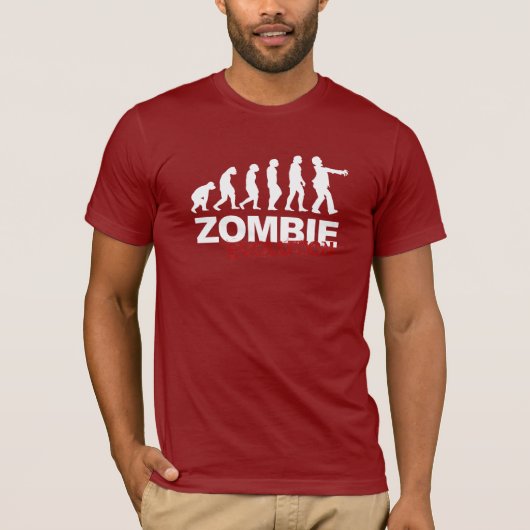 ZOMBIE-EVOLUTIONS-DIAGRAMM T-Shirt (Vorderseite)