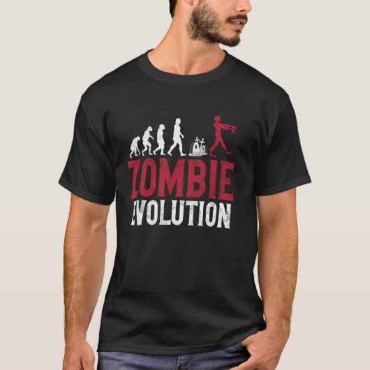 Zombie-Evolutions-Zombie T-Shirt (Vorderseite)