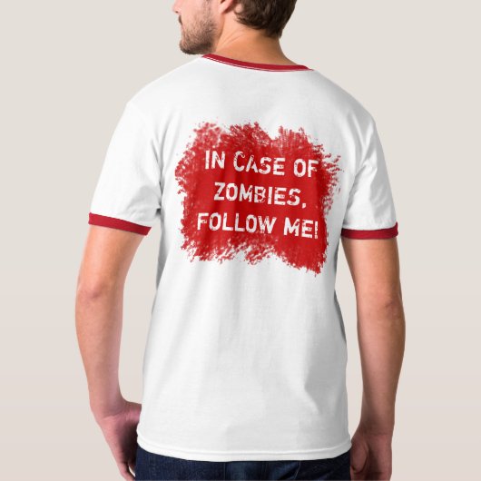 Zombie-Experte - kein Logo T-Shirt (Rückseite)