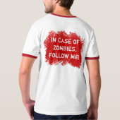 Zombie-Experte - Spritzer T-Shirt (Rückseite)