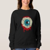 Zombie Eyeball Halloween Scary Zombie Sweatshirt (Vorderseite)