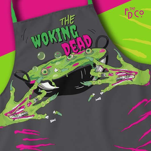 Zombie Eyeball Poppin’ Funky Funny Woking Dead Puf Schürze