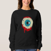 Zombie Eyeball Spooky Halloween Scary Zombies Men  Sweatshirt (Vorderseite)