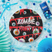 Zombie Eyeballs Apokalypse Halloween-Party Pappteller (Party)