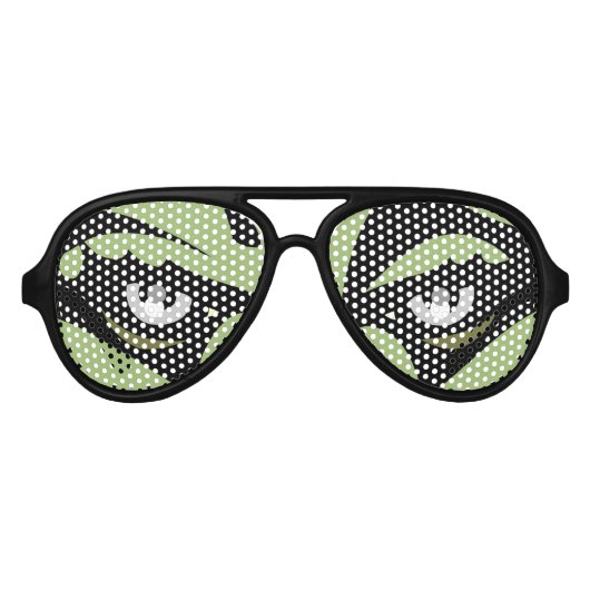 Zombie Eyes Sonnenbrille Spaß Zombie Kostümgeschen (Vorderseite)