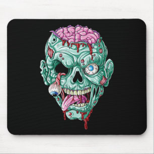 Zombie Face Gehirn Halloween Jungs Männer Frauen M Mousepad