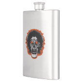 Zombie Face Orange Flachmann (Links)