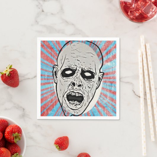 Zombie Face Paper Napkin Serviette (Beispiel)