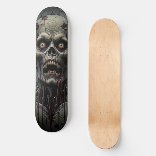 Zombie Face Skateboard (Vorderseite)