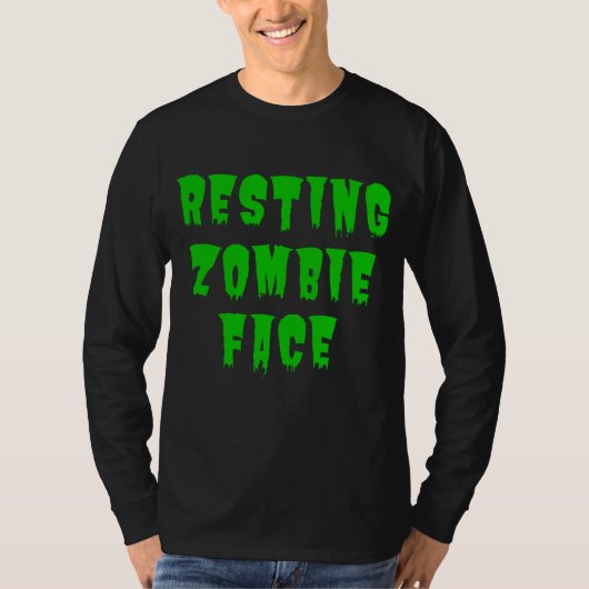Zombie Face - Sonnenbrand Halloween 2022 T - Shirt (Vorderseite)