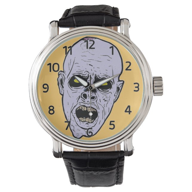 Zombie Face Watch Armbanduhr (Vorderseite)